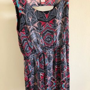 Abstract print dress.